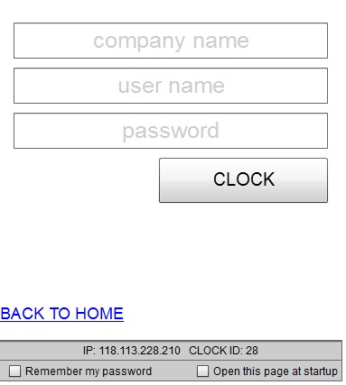 Open Time Clock software