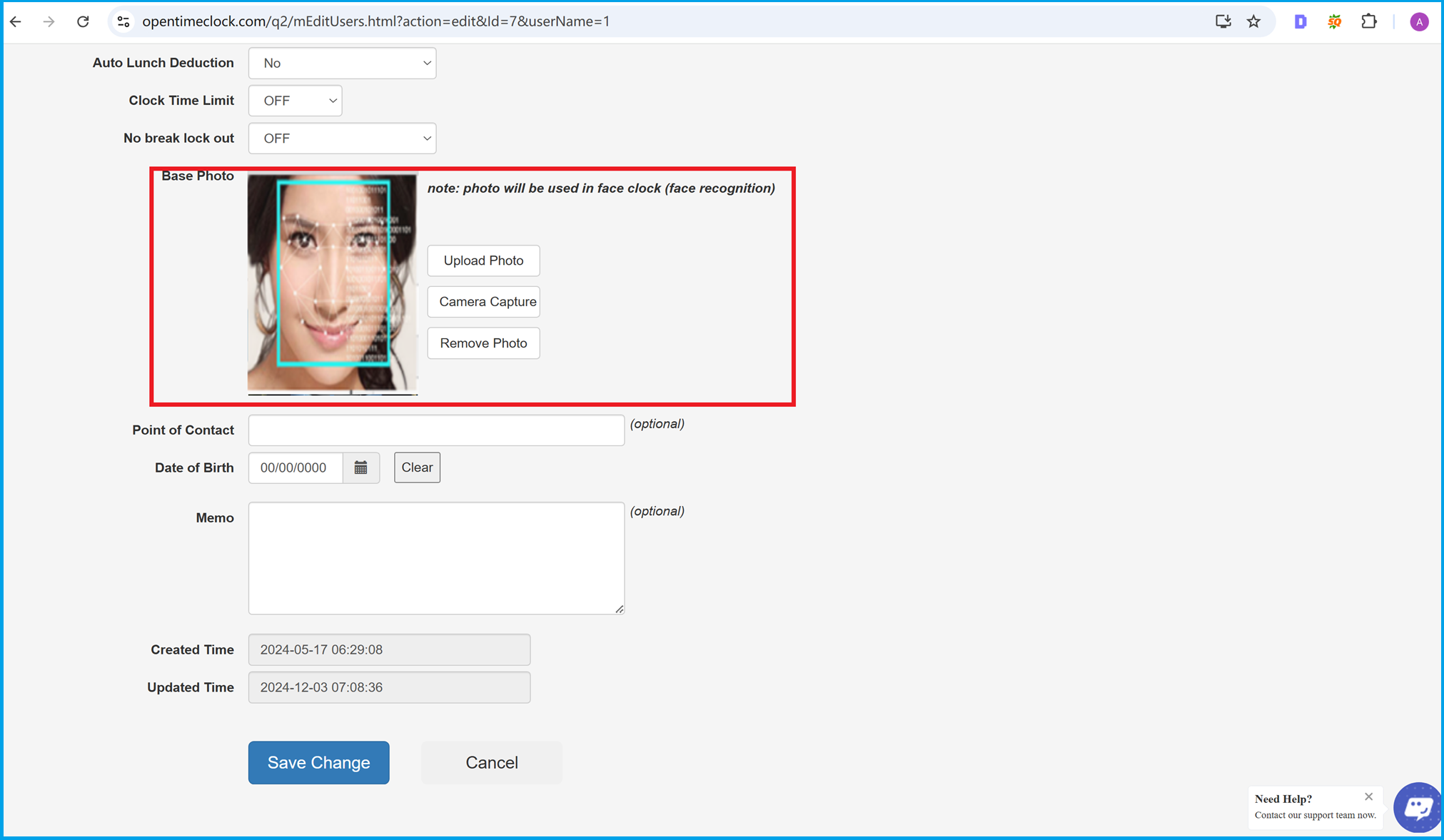 Facial Recognition Base Photo for Accurate Identity Verification