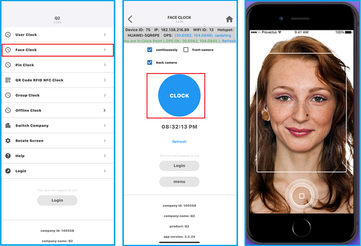 Mobile Facial Recognition System for Employee Time Tracking