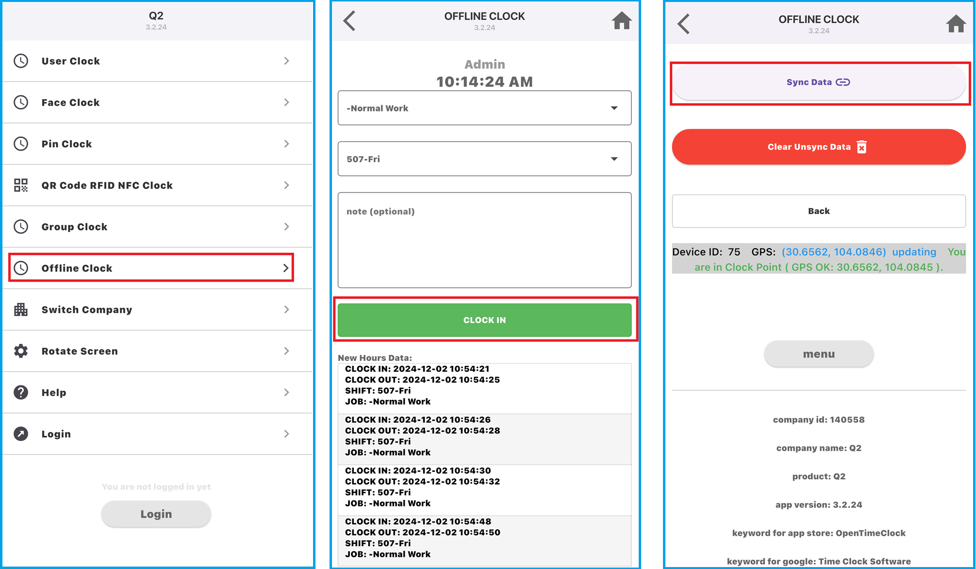 Offline Clock-In Feature on Mobile Devices - Employee Attendance Tracking with OpenTimeClock