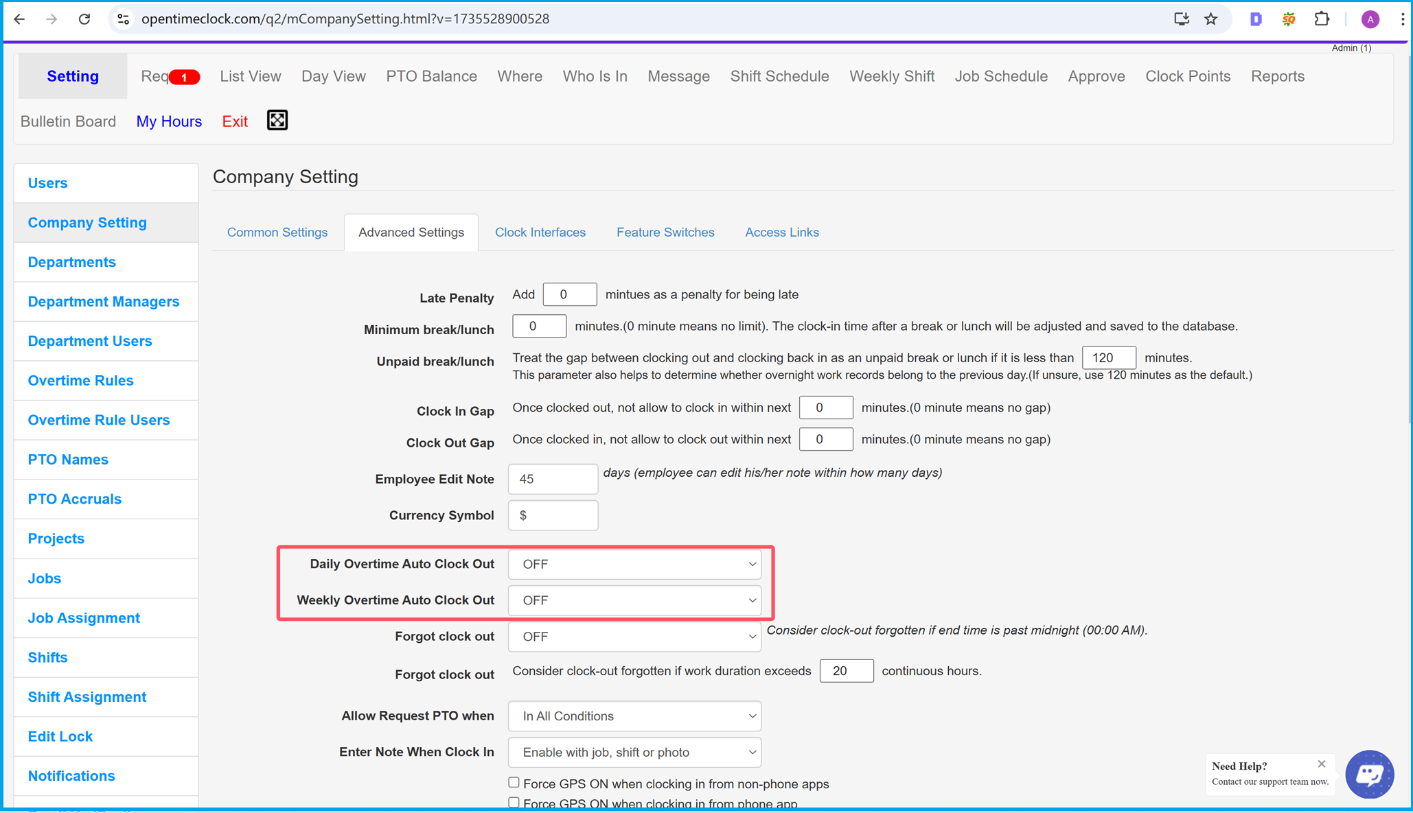 Avoid Work Overtime in Time Clock Softare